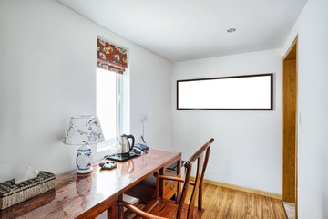 study room with chair and desk