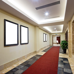 hall of modern hotel