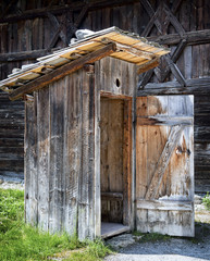 old outhouse