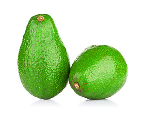 avocado isolated on white