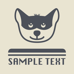 Dog pet icon or sign, vector illustration