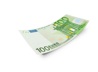 Obraz na płótnie Canvas five hundred euro banknote. Isolated on white background
