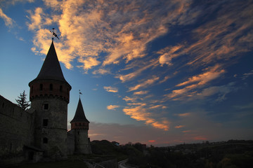 Silhouette of the castle