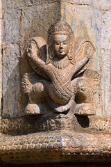 Stone relief, sculpture of Shiva the destroyer