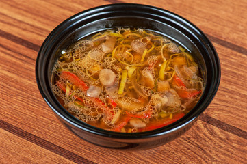 Fresh vegetable soup