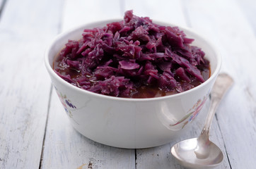 Rotkohl, Schokolade, Zimt, Gewürze