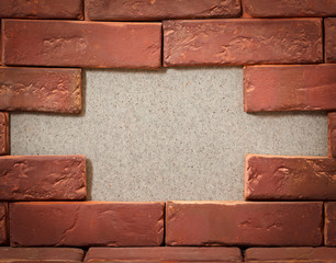 Obraz premium Abstract surface of an old red brick.