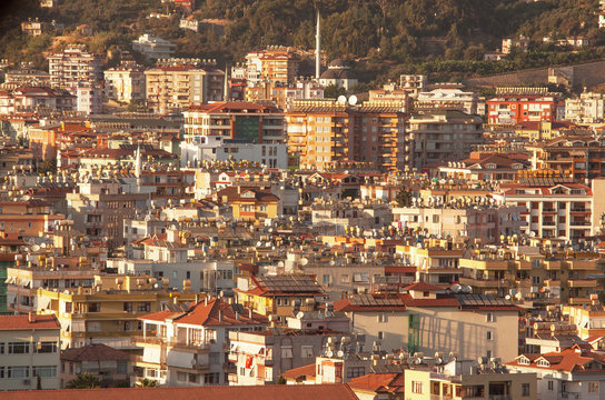 Features of modern architecture in Alanya city.