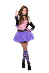 Smiling young brunette