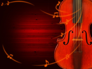 Music background with violin