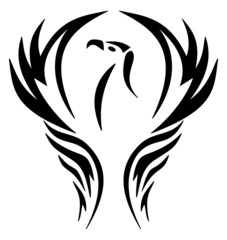 emblem of an eagle in a shield