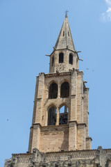 Fototapeta na wymiar Montagnac, gothic church