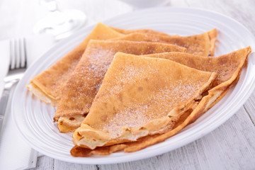 crepe with sugar