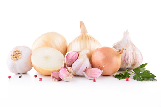 Onion And Garlic Bulb