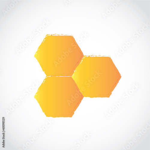 "honey comb icon vector" Stock image and royalty-free vector files on Fotolia.com - Pic 60098529