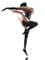 woman  ballerina ballet dancer dancing silhouette