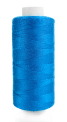 Colored spool of thread isolated on white
