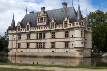 Azay-le-Rideau castle in the Loire Valley, France