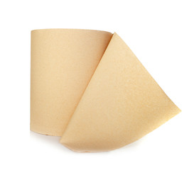 Roll of recycled paper