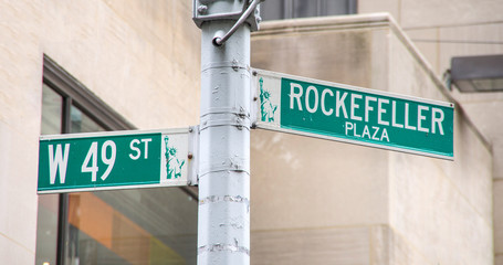 Naklejka premium Rockefeller Plaza, Nowy Jork