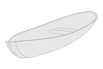 cartoon image of little boat