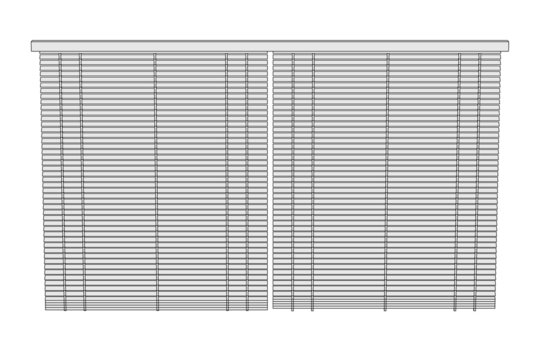 cartoon image of blindes for windows