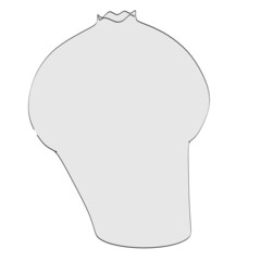 cartoon image of mushroom (eatable)