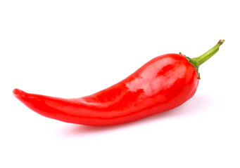 Red pepper isolated.