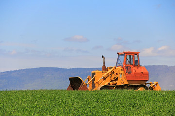 bagger im feld