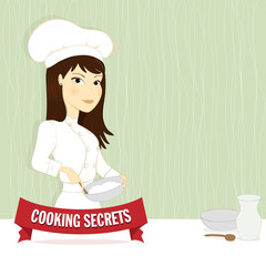 Woman chef illustration