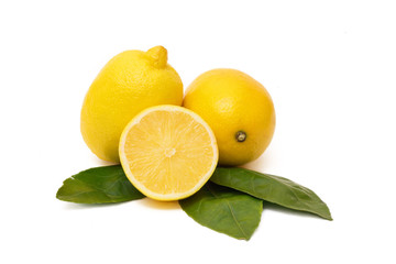 Lemons Isolated On White Background
