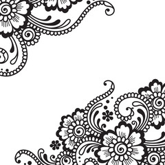 Flower vector ornament