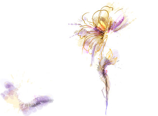 Obraz premium Watercolor flower
