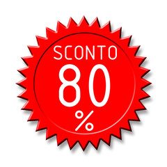 Bollino sconto2 80%