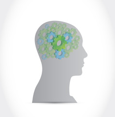 industrial business gear illustration design