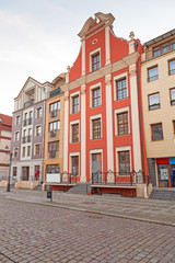 Fototapeta na wymiar Architektura starego miasta w Elblągu, Polska