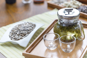 healthy green tea cup