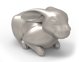 rabbit  isolated on white