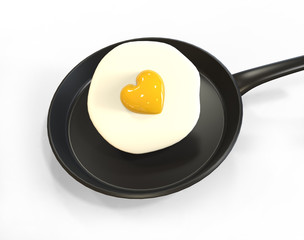 Huevo en Forma de Corazón