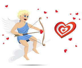 Obraz na płótnie Canvas Cupid playing
