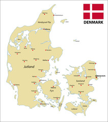 Dänemark Karte © lesniewski