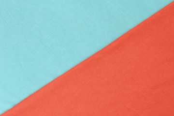 Contrast of blue and red detailed fabric texture - 60113777