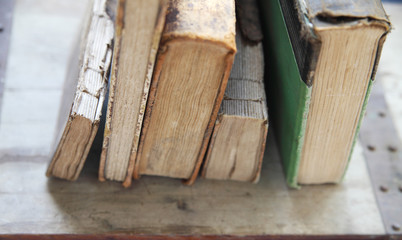 vintage book textures with copy space