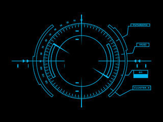 Futuristic user interface HUD 01