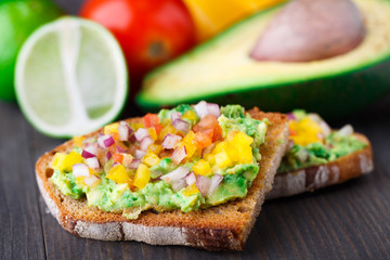 Sandwich with avocado