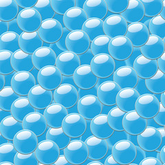Abstract seamless background with blue bubbles