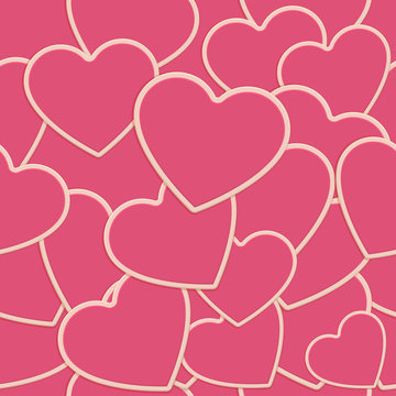 Tile Heart Background One
