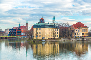 Wroclaw old city panorama