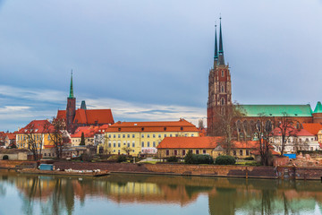 Wroclaw old city panorama