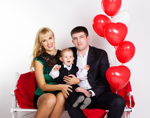 happy family , valentines day